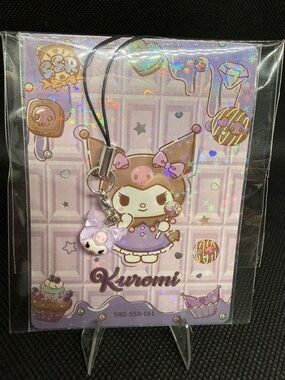 Sanrio Kuromi Purple Holographic Charm Phone Strap